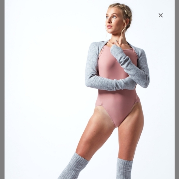 Grey Yoga top /Golf Shawl Sleeves Work out Sun Protect Top w Thumbholes hp 🔥🔥 - Picture 4 of 8